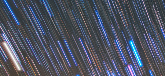 Star trails over the VLT in Paranal